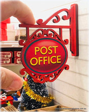 Dollhouse post office sign