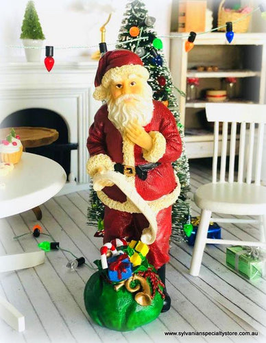 Dolhouse miniature Santa Figurine Christmas