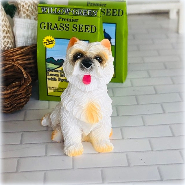 Dollhouse animal pet Westie Highland Terrier