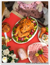 Sylvanian Families Turkey dish decorated Christmas time