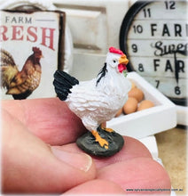 Dollhouse Miniature hen figurine farmhouse rustic