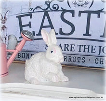 Dollhouse White rabbit miniature Easter painted