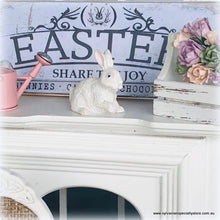 Dollhouse White rabbit miniature Easter painted