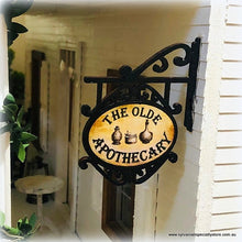 Dollhouse Wall Sign -8 cm high - The Olde Apothecary
