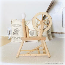 Dollhouse miniture Spinning Wheel