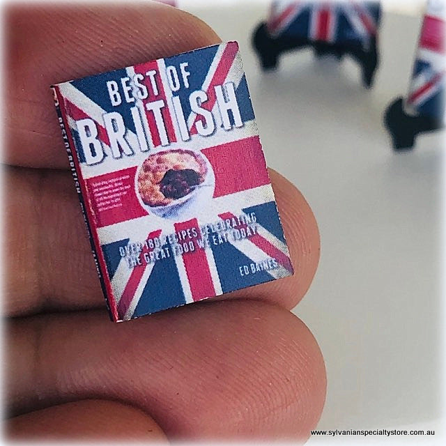 Dollhouse Best of british cook book miniature