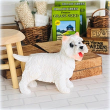 Dollhouse miniature Westie terrier standing