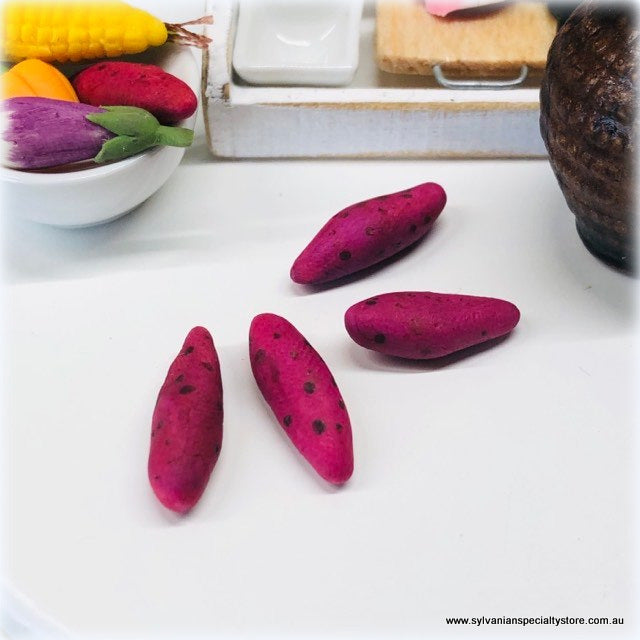 Dollhouse Miniature Vegetable Food Sweet potatoes market day