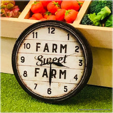 Dollhouse mini farm sweet farm clock