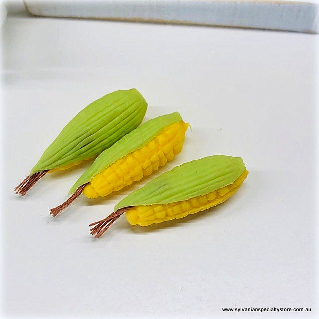 Dollhouse Vegetables cobs of corn