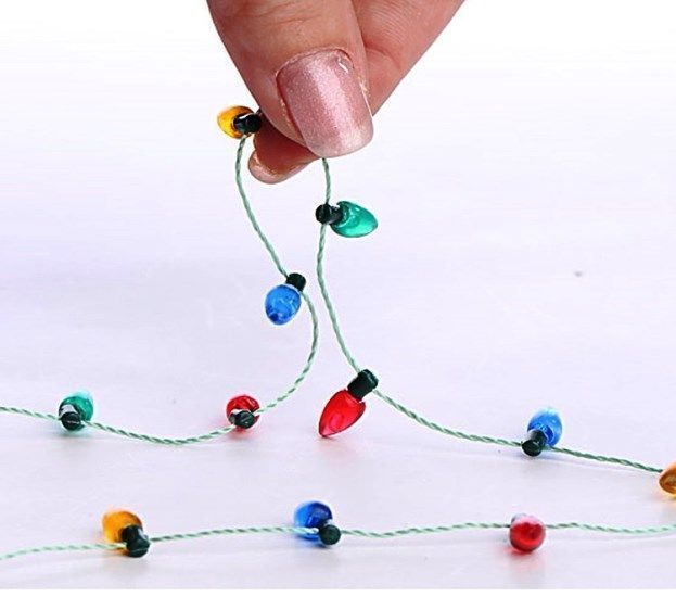 Dollhouse mini Christmas lights