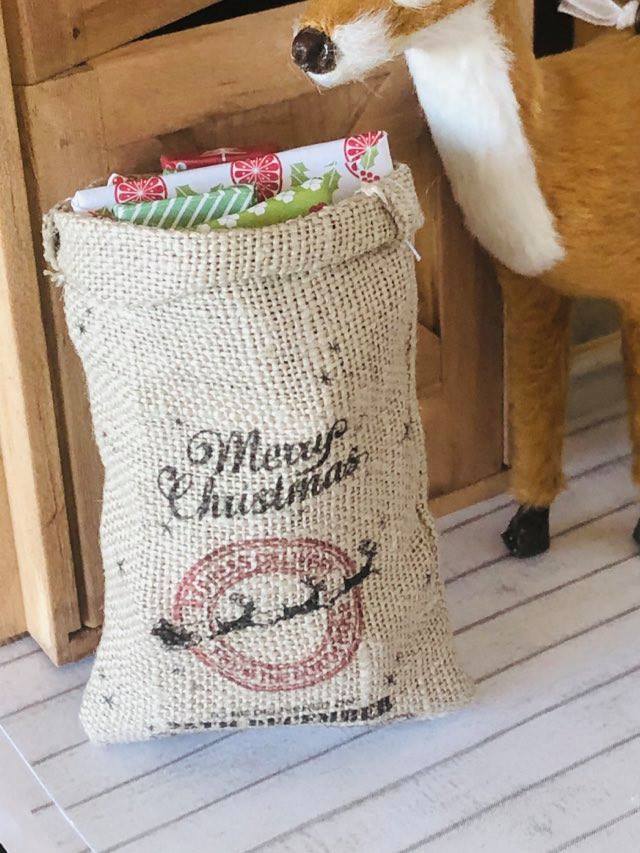 Christmas Sack - Full of gifts - Miniature