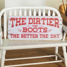 Dirty Boots Sign - Miniature
