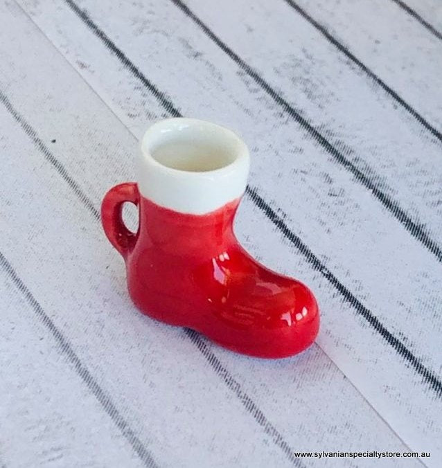 Santa Boot Mug x 1 - Miniature