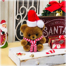 Dollhouse miniature Christmas Bear toy