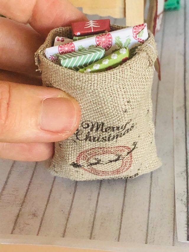 Christmas Sack - Full of gifts - Miniature