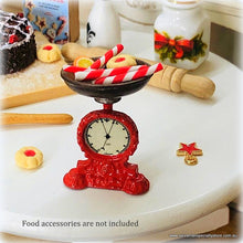 Red Kitchen Scales Vintage-style - Miniature