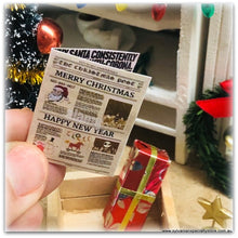 Dollhouse Christmas newspaper