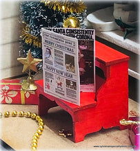 Dollhouse Christmas newspaper