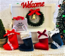 Doll house miniature luxury Christmas stocking festive scene