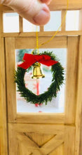 Christmas Wreath with bell - 4 cm diameter - Miniature