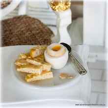 Dollhouse Miniature Boiled Eggs and Toast Soldiers
