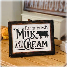Farm Fresh Milk Sign - Miniature