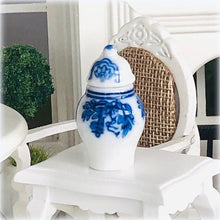 Dollhouse Miniature Blue Hamptons style ginger jar