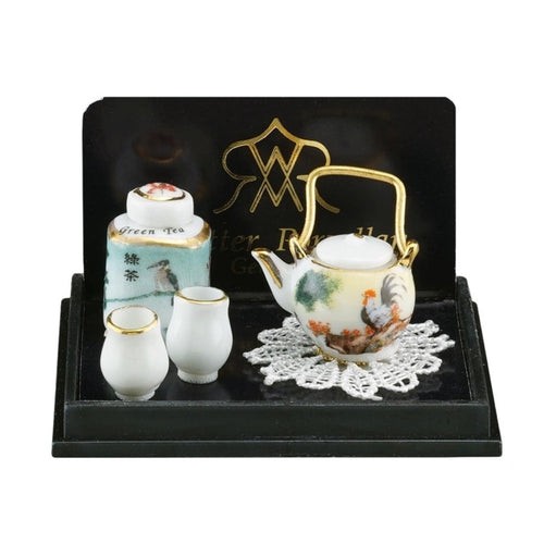 Reutter porcelain Japanese Asian Tea Set miniature
