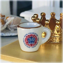Dollhouse Miniature King Charles coronation mug