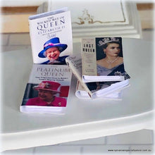 Queen Elizabeth Book Set of 5 - Miniature -  These do not open