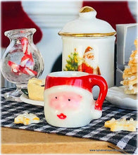 Dollhouse miniature Santa Mug accessory Christmas