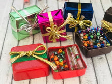 Dollhouse miniature Christmas accessories gift boxes