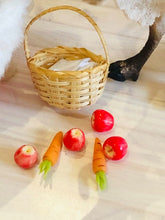 Basket of apples and carrots - Miniature