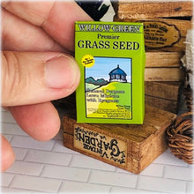 Dollhouse miniature bag of grass seed