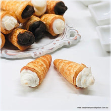 Dollhouse miniature bakery cream horns patisserie