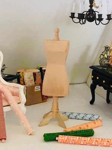 Dollhouse Dressmaker's dummy wooden