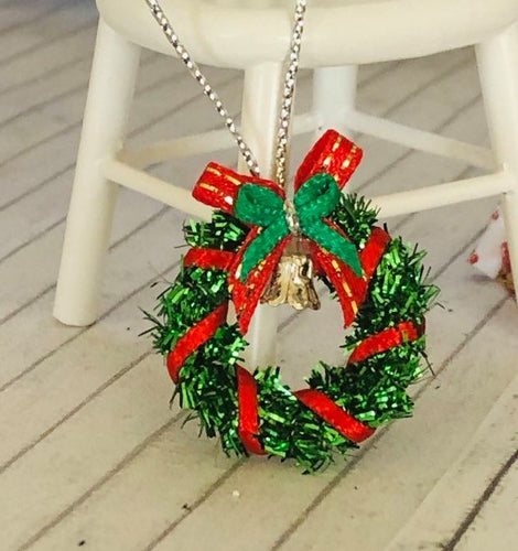 Dollhouse miniature christmas wreath