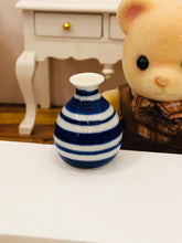 Blue Striped Vase (Style 16) - Miniature