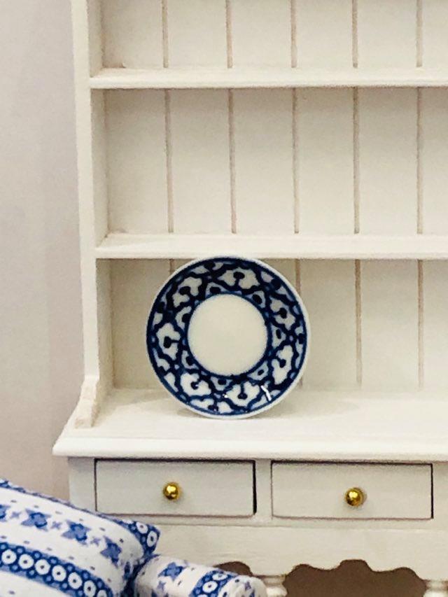 Blue White Patterned Plate