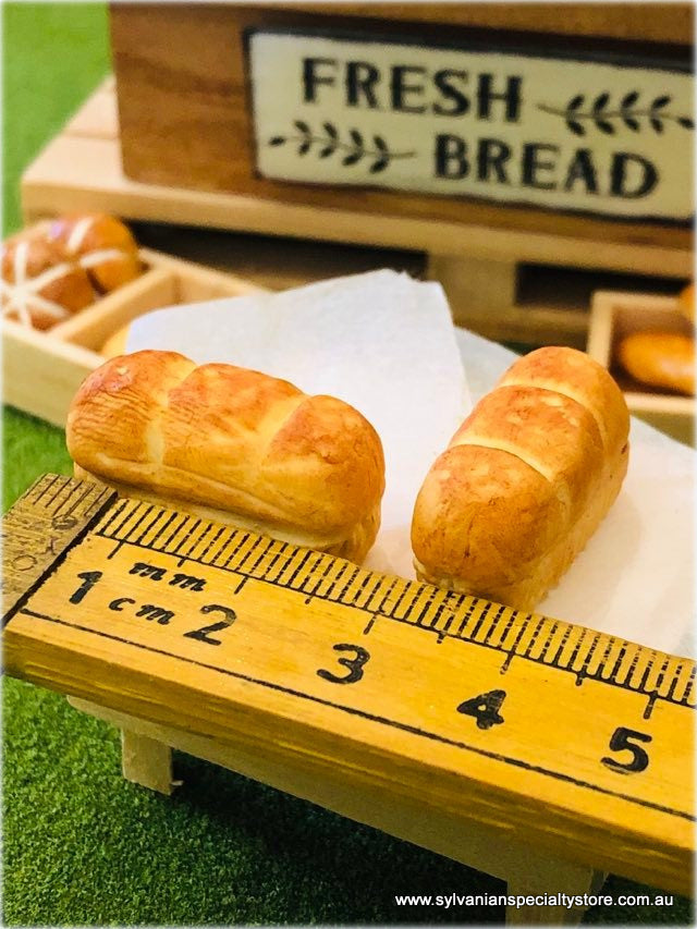 Dollhouse miniature bakery bread loaves