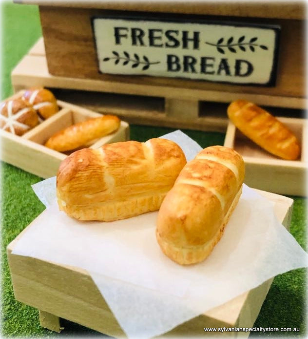 Dollhouse miniature bakery bread loaves