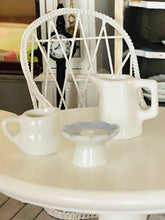 White crockery set of 3 - Country style - Miniature