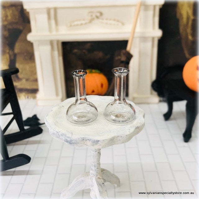 Dollhouse Glass Chemist flasks apothecary