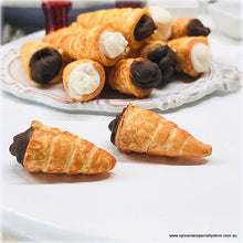 Chocolate Cream Horns x 2 -  Miniature