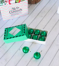 Christmas Ornaments - Green - Miniature