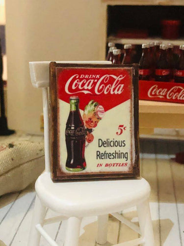 Coca Cola Sign - Miniature