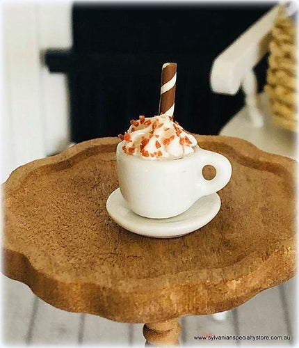 Dollhouse miniature coffee and cream accessory cafe barista