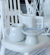 Dollhouse miniature accessories white crockery