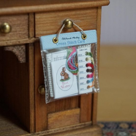 Dollshouse easter cross stitch bunny rabbit theme